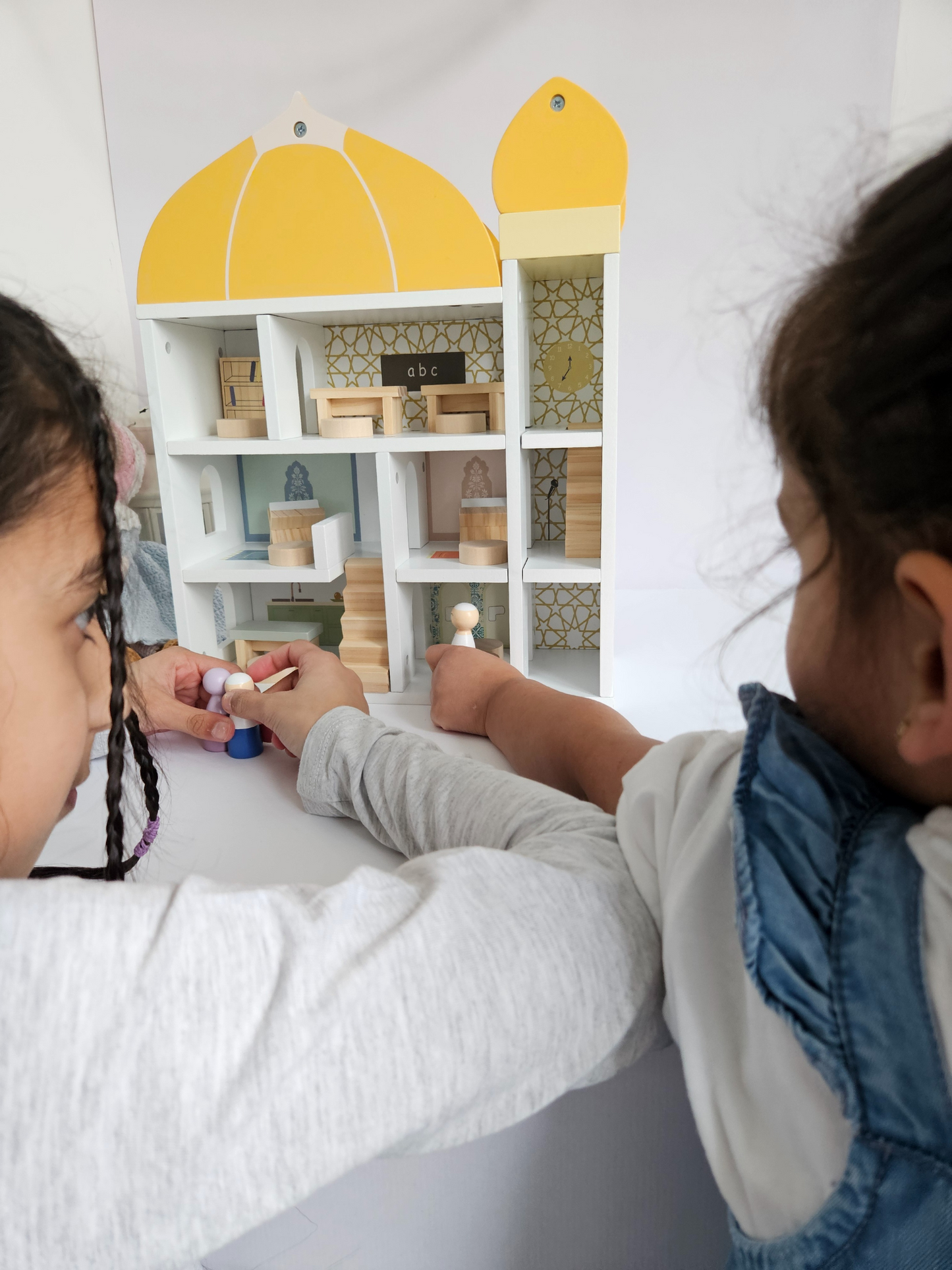 Wooden Mini Masjid Dollhouse - Branded