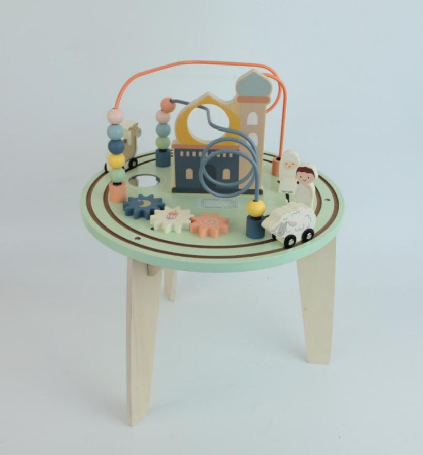 The First Islamic Wooden Activity Table – Joy and Jannah Exclusive