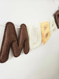 Nude Double Felt Eid Mubarak Lettering Banner