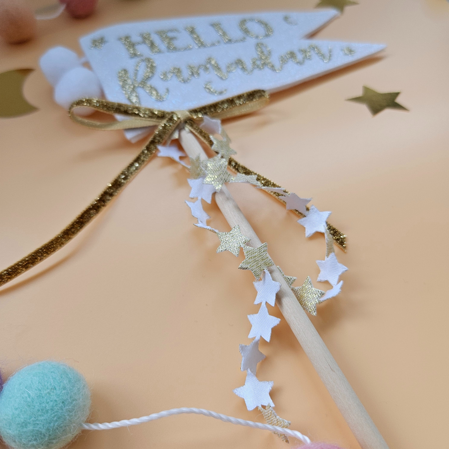 Keepsake 'Hello Ramadan' Glittery Flag