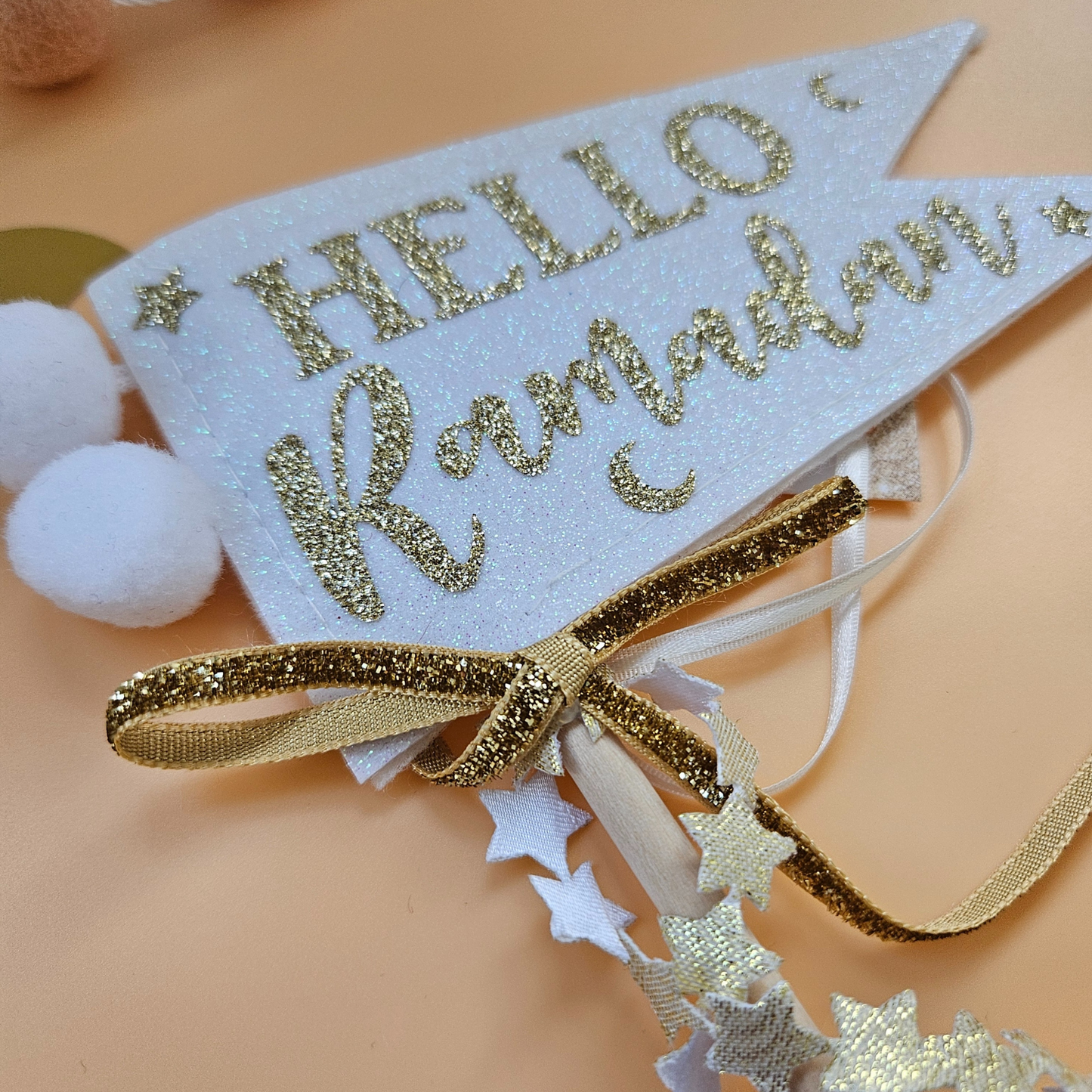 Keepsake 'Hello Ramadan' Glittery Flag