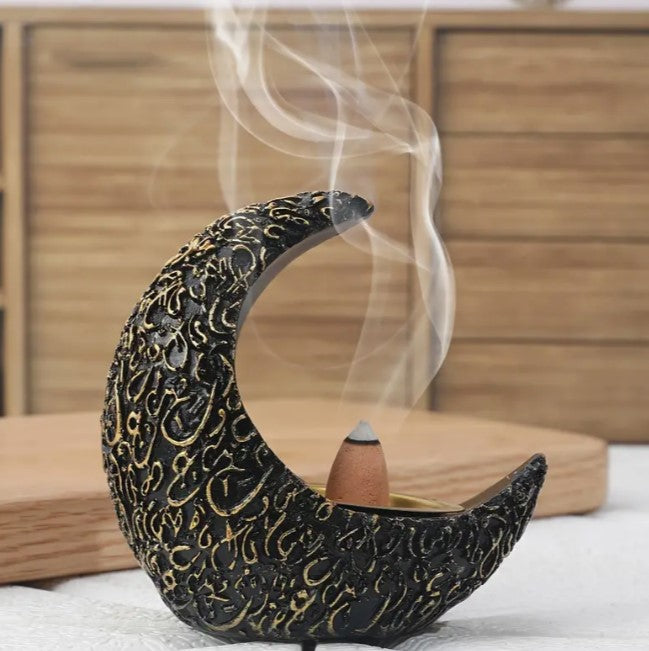 Moon-Shaped Incense Burner