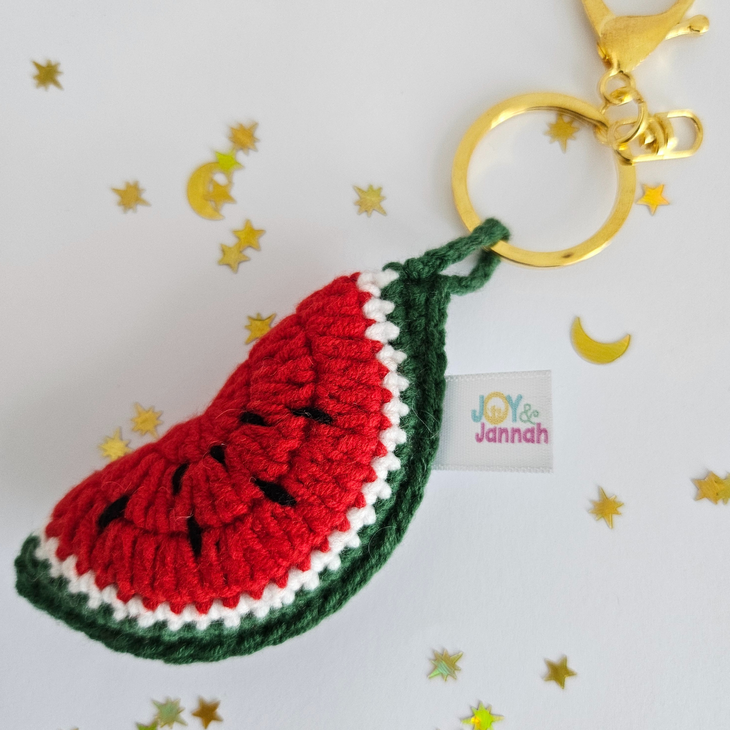 Palestine Watermelon Knitted Keyring