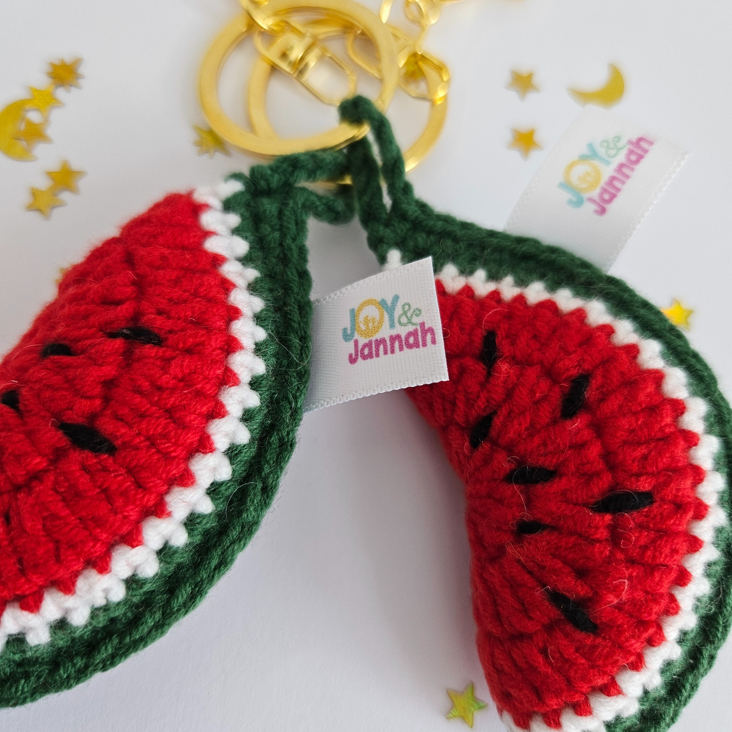Palestine Watermelon Knitted Keyring