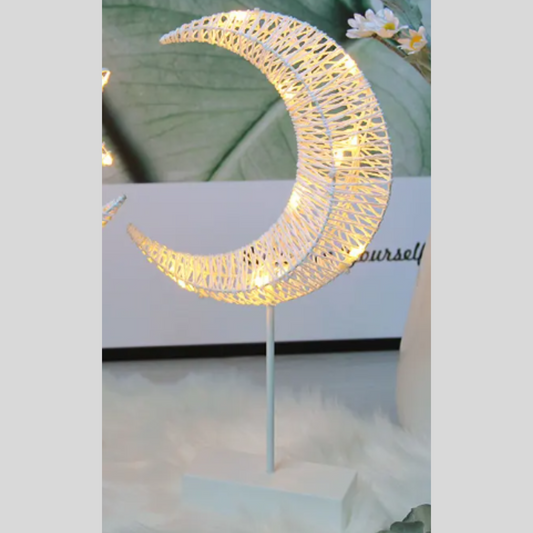 Crescent Moon Desktop Light Stand