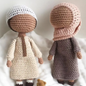 Handmade Crochet Muslim Dolls - Male and Female Set