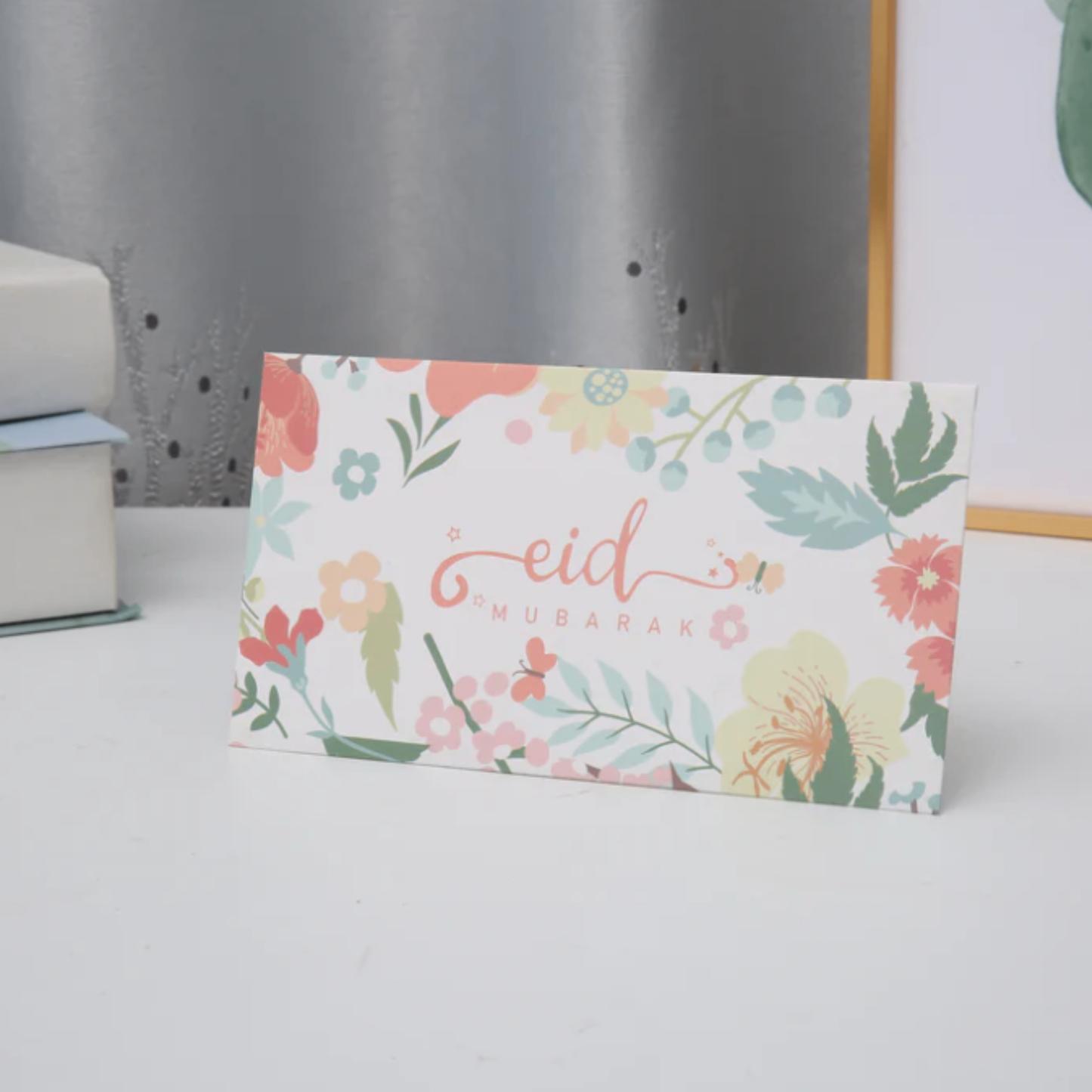 Pastel Floral Eid Mubarak Money Envelope