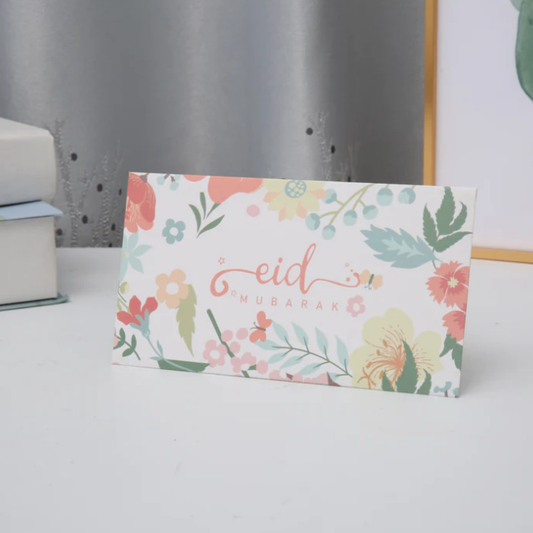 Pastel Floral Eid Mubarak Money Envelope