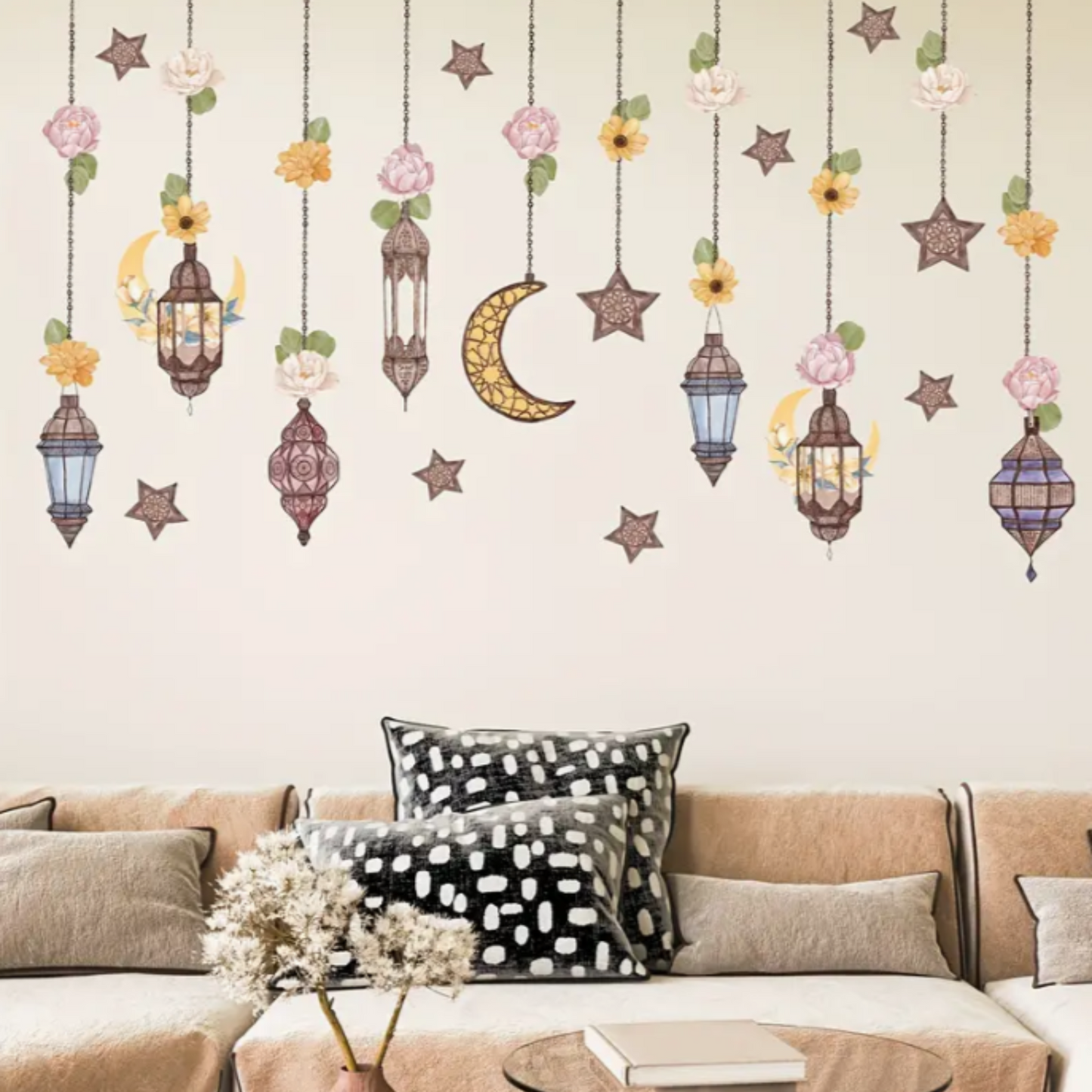 Lantern and Star Ramadan Wall Stickers