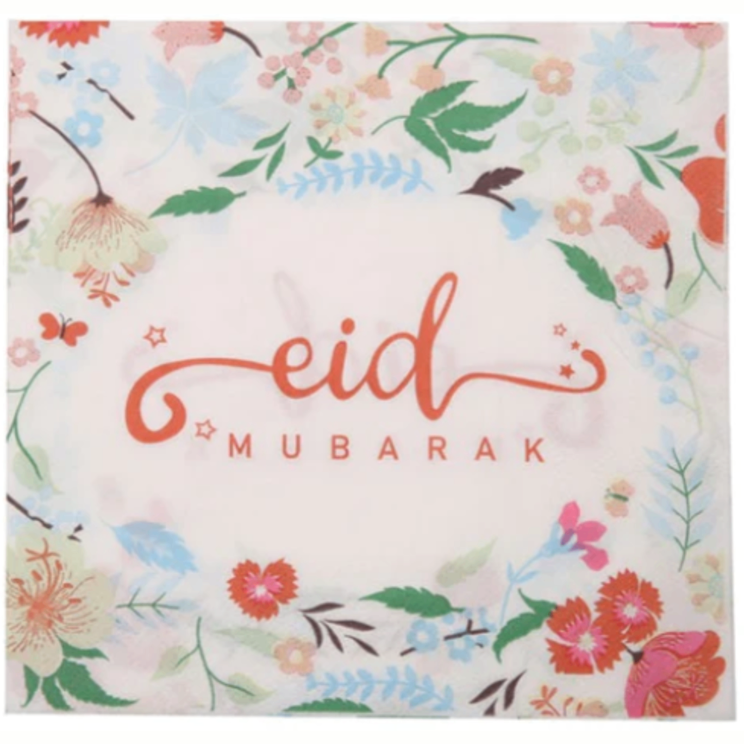 Pastel Floral Eid Mubarak Napkins