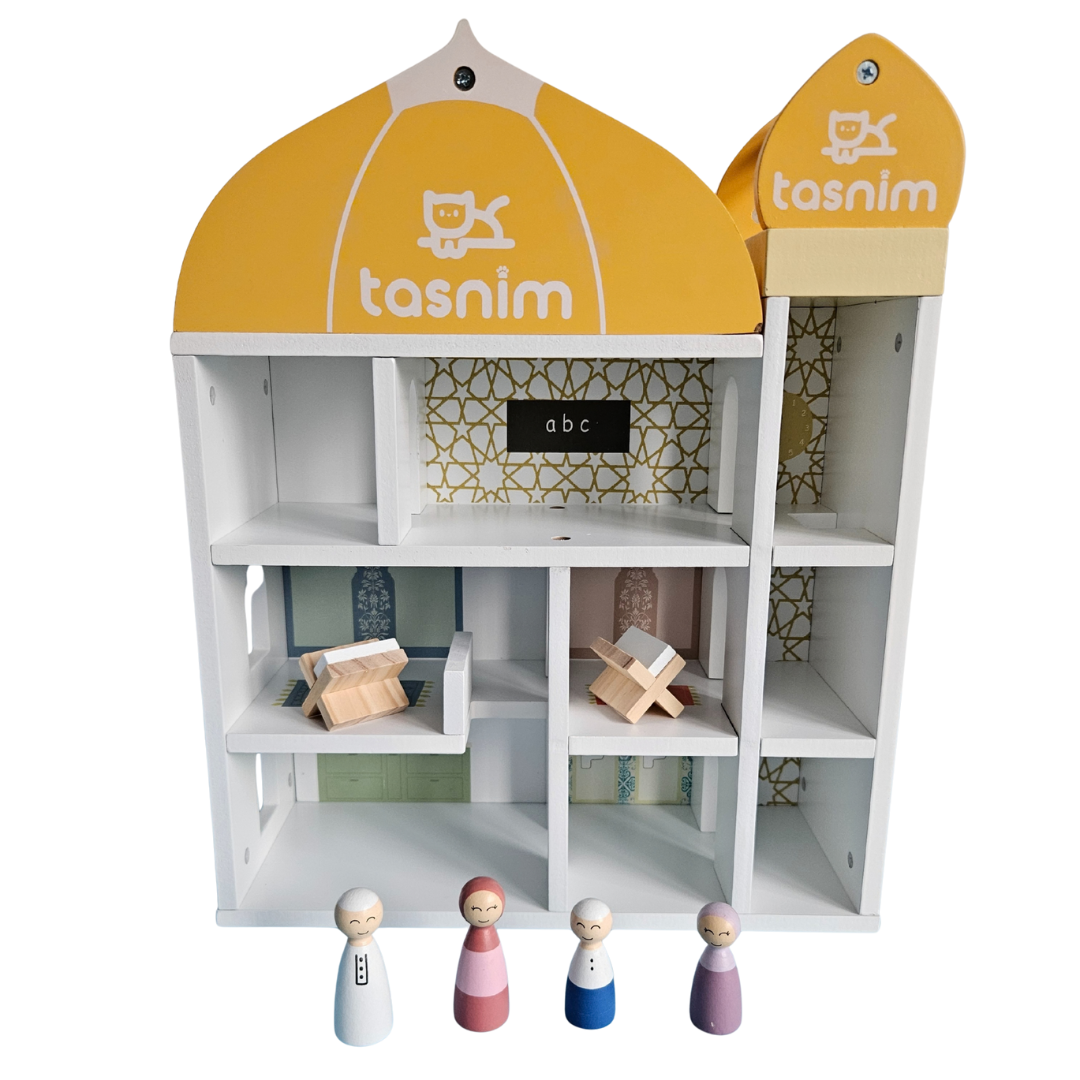 Wooden Mini Masjid Dollhouse - Branded
