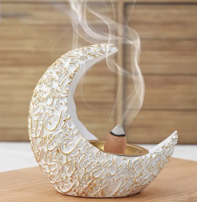 Moon-Shaped Incense Burner