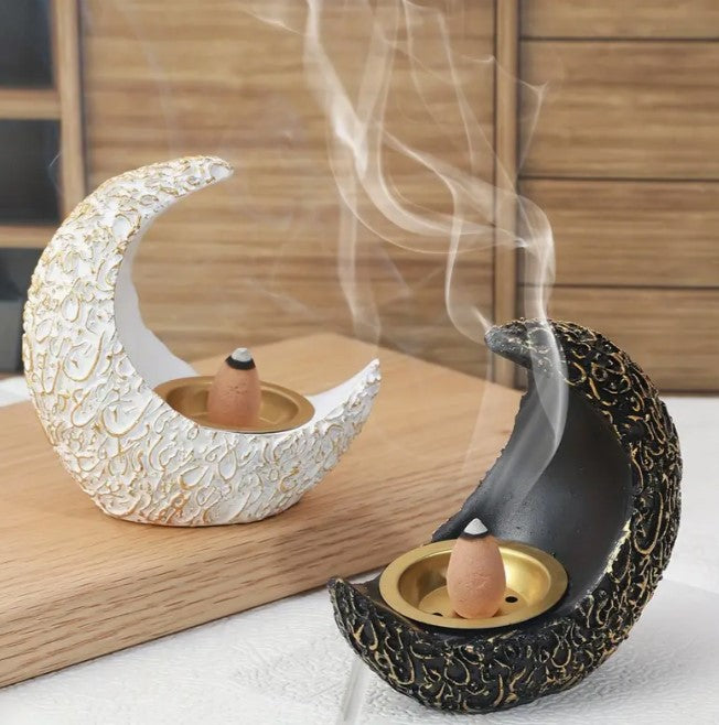 Moon-Shaped Incense Burner